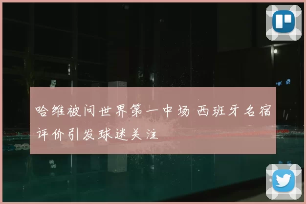 哈维被问世界第一中场 西班牙名宿评价引发球迷关注